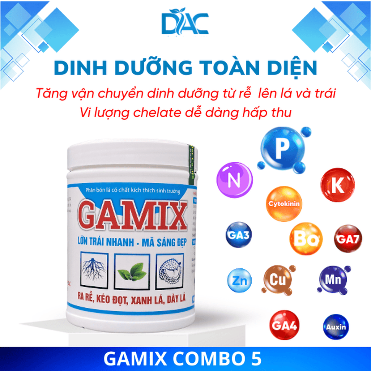 Phân bón lá GAMIX COMBO 5