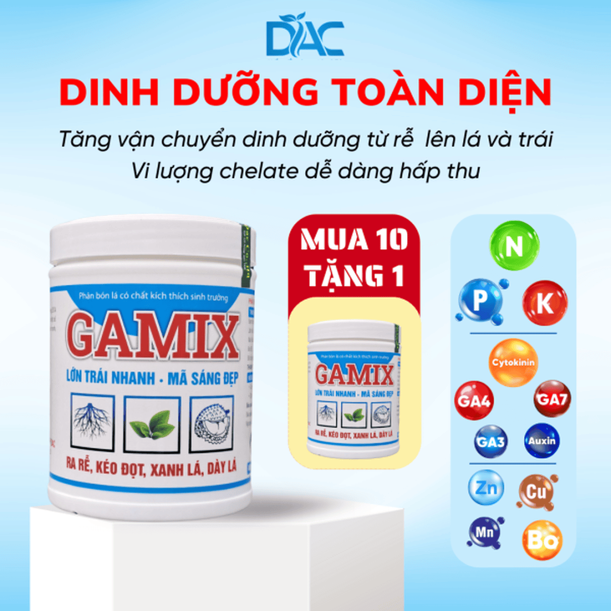 Phân bón lá GAMIX COMBO 10